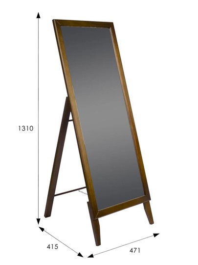 Зеркало напольное в спальню BeautyStyle 29 (131х47,1х41,5см) Средне-коричневый в Урае - изображение 6