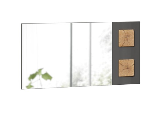 Зеркало настенное Фиджи 659.420, Антрацит глянец в Лангепасе - изображение
