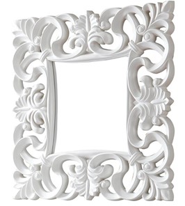 Навесное зеркало PU021 белое в Нижневартовске