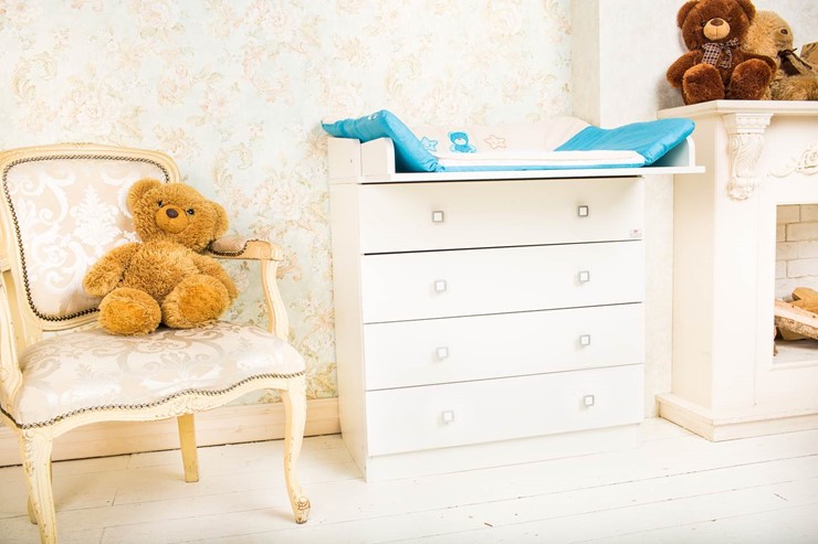 Пеленальный комод POLINI Kids Simple 1580 Белый в Советском - изображение 3