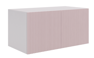 Двухдверная антресоль Зефир 118.01 (белое дерево/пудра розовая (эмаль)) в Урае