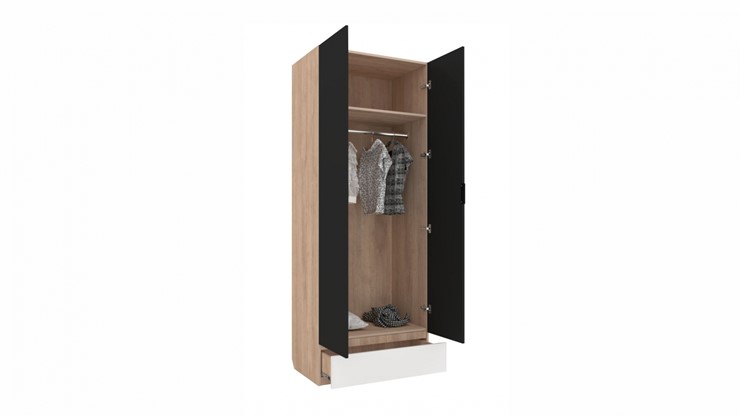 Распашной шкаф Юниор-4 2х-дверный для одежды в Лангепасе - изображение 1