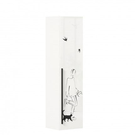 Распашной шкаф Джоли Тип 1 ЛД 535.010, Серый шелк в Когалыме - изображение