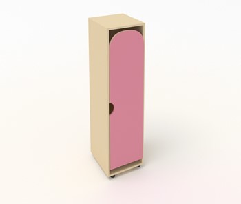 Детский шкаф-пенал ШГ1 Беж + Розовый в Урае