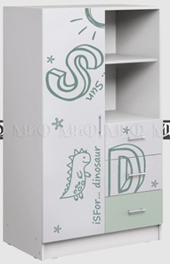Шкаф детский распашной Алфавит (мята) Комбинированый в Нижневартовске