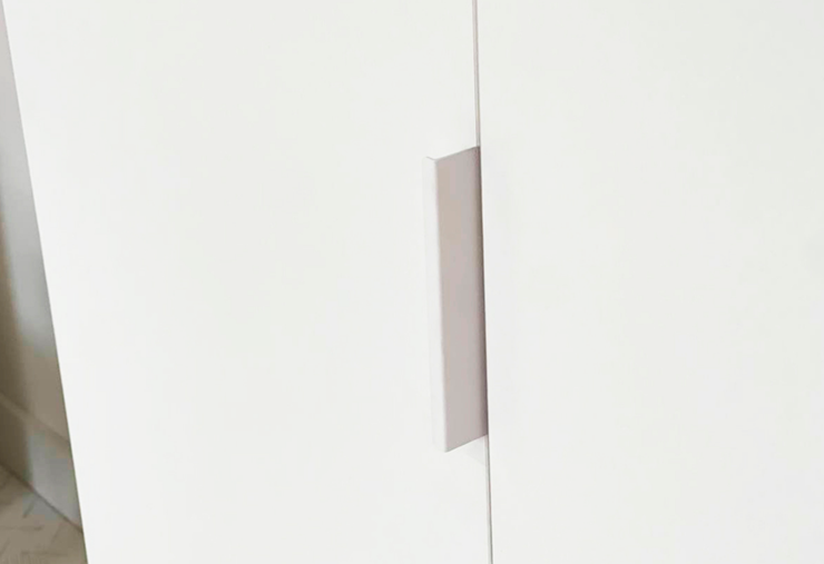 Шкаф трехдверный Зефир 109.02 (белое дерево/пудра розовая (эмаль)) в Лангепасе - изображение 6