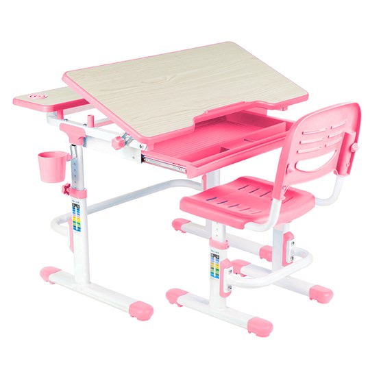 Растущая парта + стул Lavoro Pink в Радужном - изображение 1