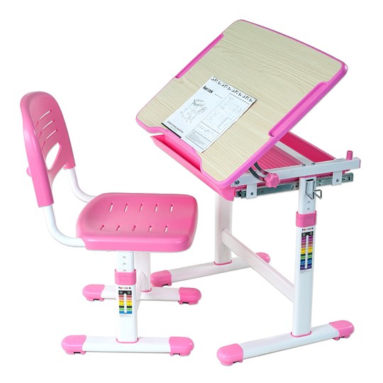Парта растущая + стул Piccolino Pink в Лангепасе - изображение 3