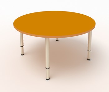 Детский стол круглый ЛДСП Оранжевый в Когалыме