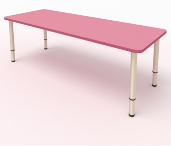 Стол детский 2-местный  (по одну сторону столешн.) СДО-2 (0-3) розовый в Лангепасе