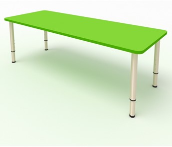 Стол для детей 2-местный  (по одну сторону столешн.) СДО-2 (0-3) зеленый в Радужном