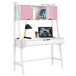 Стол с ящиками высокий POLINI Kids Mirum 1446 Белый / двери Розовые в Нижневартовске