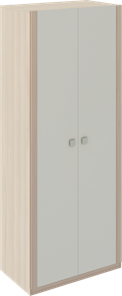 Шкаф распашной Глэдис М22 (Шимо светлый/Белый текстурный) в Когалыме