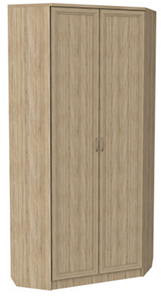 Шкаф распашной 401 угловой со штангой, цвет Дуб Сонома в Радужном