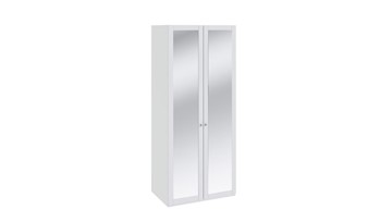 Распашной шкаф Ривьера для одежды с зеркальными дверями СМ 241.07.102 в Югорске