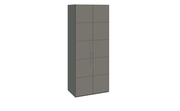 Шкаф распашной Наоми с 2-мя дверями, цвет Фон серый, Джут  СМ-208.07.03 в Лангепасе - изображение