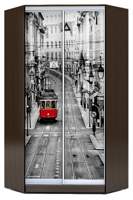 Угловой шкаф 2300х1103, ХИТ У-23-4-77-01, Лондон трамвай, венге аруба в Югорске - изображение