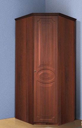 Распашной угловой шкаф Ивушка-5, цвет Итальянский орех в Югорске - изображение