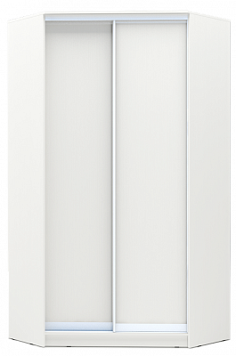 Угловой шкаф-купе 2300х1103х1103, ХИТ У-23-4-11, белая шагрень в Лангепасе - изображение