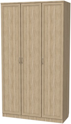 Шкаф распашной 106 3-х створчатый, цвет Дуб Сонома в Лангепасе - изображение