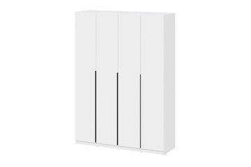 Четырехстворчатый шкаф ШК 5 (1600) Белый текстурный в Когалыме