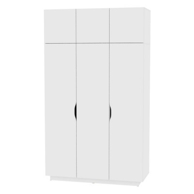 Распашной шкаф Аврора (H21) 2322х1351х540 Белый в Югорске - изображение