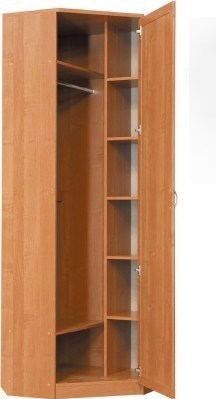 Шкаф 402 угловой со штангой, цвет Венге в Радужном - изображение 1