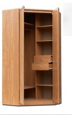 Шкаф распашной 403 несимметричный, цвет Дуб Сонома в Когалыме - изображение 1