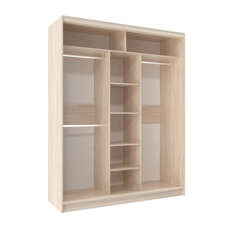 Шкаф 1800 Домашний ЛДСП/ЛДСП, Ясень шимо светлый в Сургуте купить