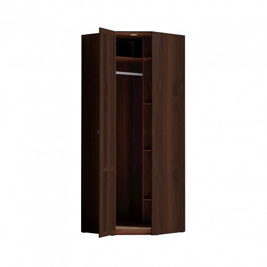 Распашной угловой шкаф Sherlock 63+ фасад стандарт, Орех шоколадный в Лангепасе - изображение 2