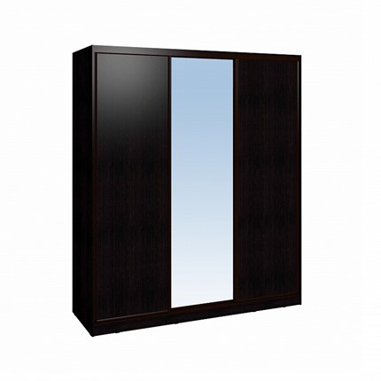 Шкаф 2000 Домашний Зеркало/ЛДСП, Венге в Урае - изображение