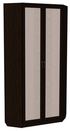 Шкаф 401 угловой со штангой, цвет Венге в Нягани - изображение
