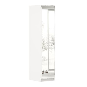 1-створчатый шкаф Айла с зеркалом ЛД 688.140.000, Белый, исполнение 1 в Когалыме