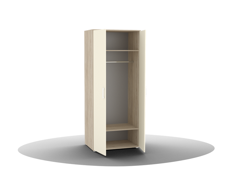 Шкаф для одежды Silvia, ШО-02 (г), цвет фасада слоновая кость в Лангепасе - изображение 1