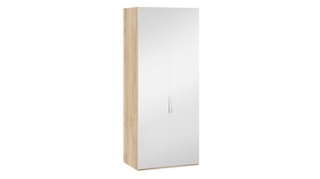 Шкаф для одежды Эмбер СМ-348.07.004 (Яблоня Беллуно/Белый глянец) в Лангепасе