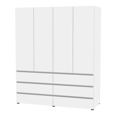 Шкаф четырехдверный Erik H333 (Белый) в Югорске - изображение
