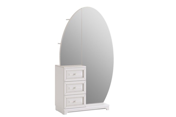 Шкаф комбинированный распашной Белла (зеркало) (1050х420х1758) в Лангепасе - изображение
