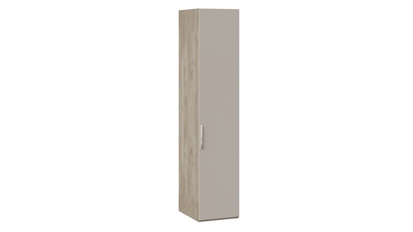 Шкаф одностворчатый Эмбер СМ-348.07.001 (Баттл Рок/Серый глянец) в Лангепасе - изображение