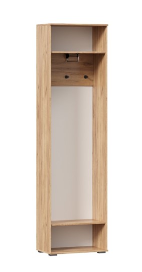 Шкаф одностворчатый Фиджи с декоративными накладками 659.300, Дуб Золотой/Антрацит в Сургуте - изображение 2