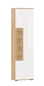 Шкаф одностворчатый Фиджи с декоративными накладками 659.300, Дуб Золотой/Белый в Урае