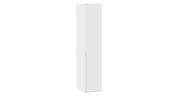 Шкаф одностворчатый Порто (580) СМ-393.07.001 (Белый жемчуг/Белый софт) в Лангепасе - предосмотр
