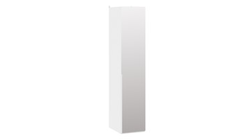 Шкаф для белья с 1 зеркальной дверью Порто (580) СМ-393.07.002 (Белый жемчуг/Белый жемчуг) в Сургуте