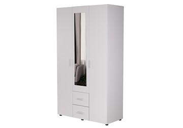 Распашной шкаф ЭВА ШК-019 3-х створчатый, Белый в Урае