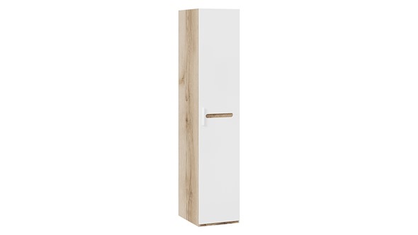 Шкаф для белья Фьюжн  ТД-260.07.01 (Дуб Делано, Белый глянец) в Урае - изображение