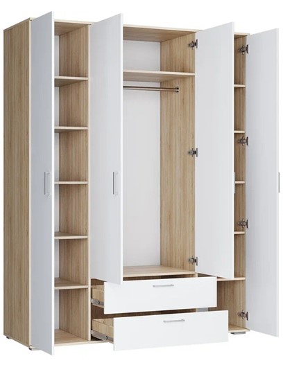 Современные шкафы в спальню ( фото): встроенные, радиусные, большие и маленькие шкафы