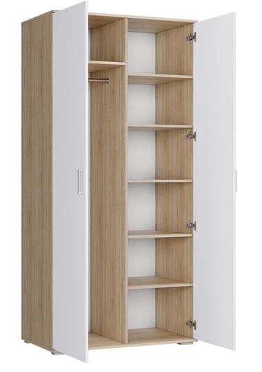 Шкаф в спальню ШРК-2 Лайт Дуб сонома / Белый в Урае - изображение 1