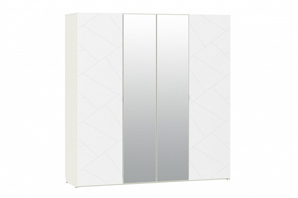 Распашной шкаф Summit НМ 011.45 Меренга/Белый текстурный в Когалыме - изображение