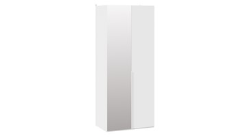 Распашной шкаф Порто (580) СМ-393.07.005 (Белый жемчуг/Белый софт) в Когалыме