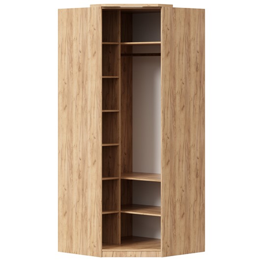 Шкаф угловой 45 с декоративной накладкой Фиджи, 659.248, белый в Нижневартовске - изображение 3