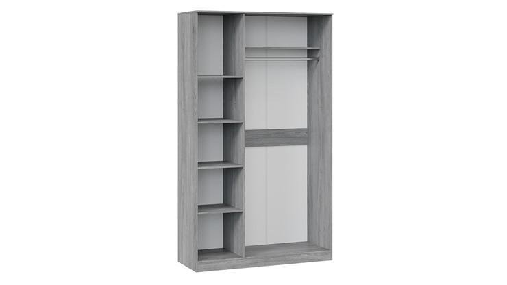 3-створчатый шкаф Миранда (Дуб Гамильтон/Белый глянец) в Урае - изображение 3
